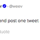 Notorious neo-Nazi hacker Weev, real name Andrew Auernheimer, in a post on the social networking site Gab, taking credit for the Kessler tweet (Gab)